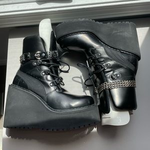 Puma by Rihanna wedges Boots by Hihanna size 8.5